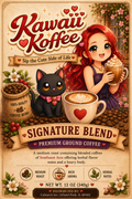 Kawaii Koffee Signature Blend - Whole Bean
